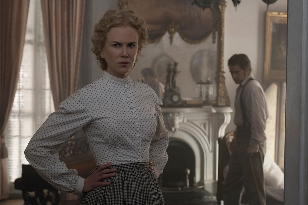 Nicole Kidman and Colin Farrell in The Beguiled