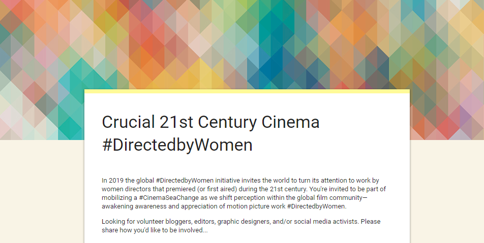 Crucial 21st Century Cinema Google Form
